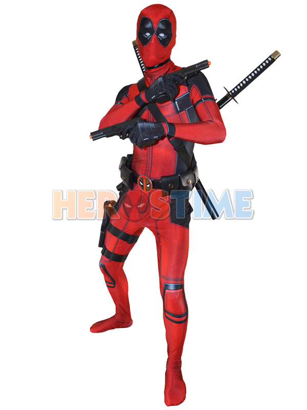 Red X-Force Deadpool Costume 3D Printed Cosplay Suit
